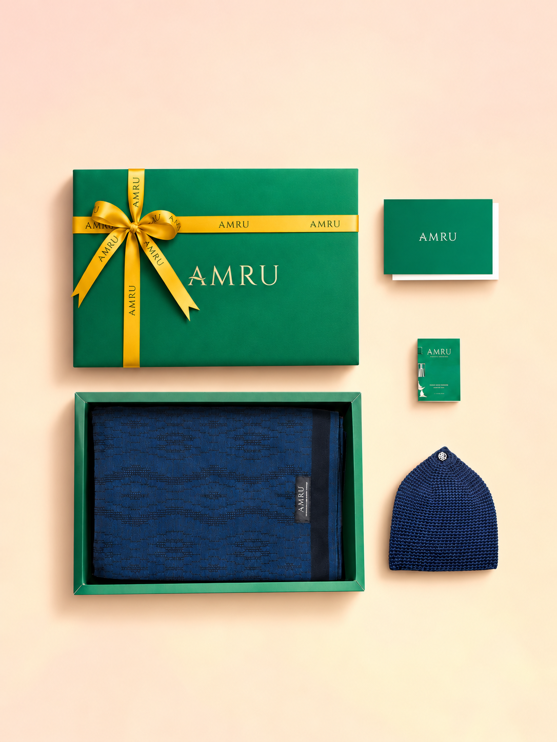 Premium Gift Set (Premium Pelikat+Knit Kopiah) With Exclusive Box