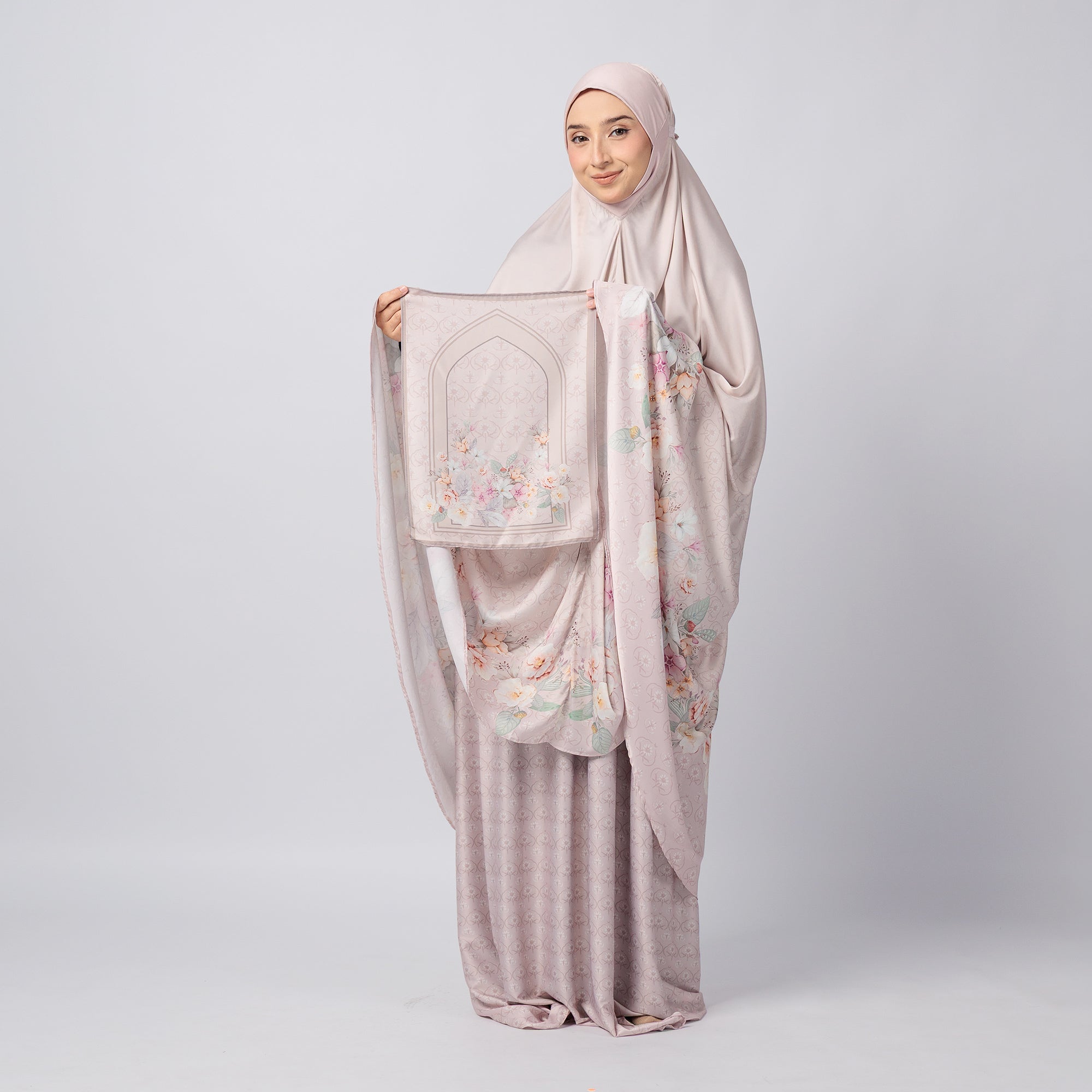 As-Is Travel Telekung (Printed) with Travel Sajada