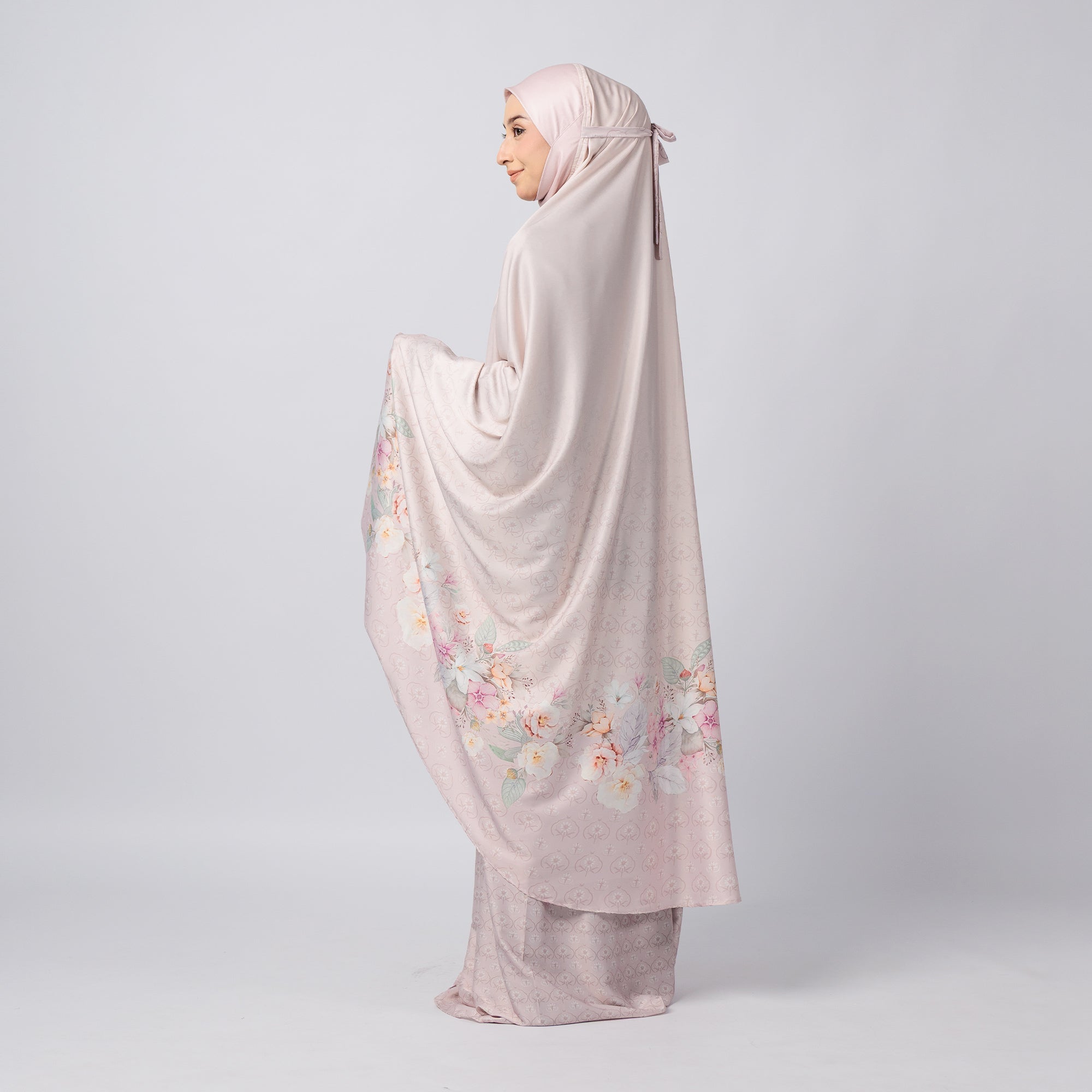 As-Is Travel Telekung (Printed) with Travel Sajada