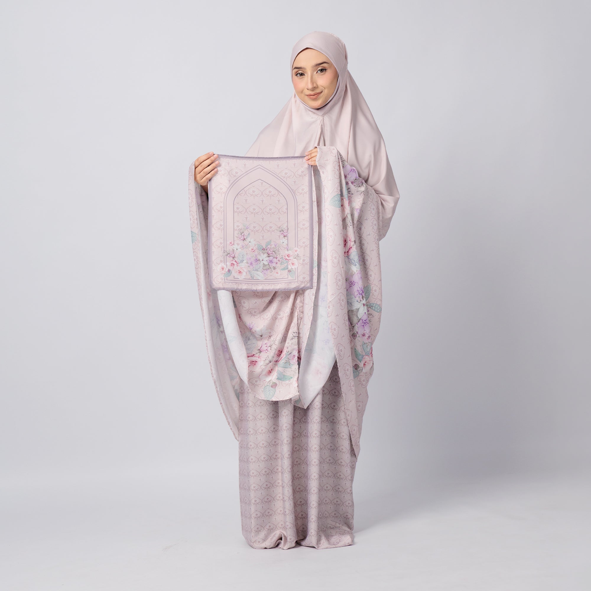 As-Is Travel Telekung (Printed) with Travel Sajada