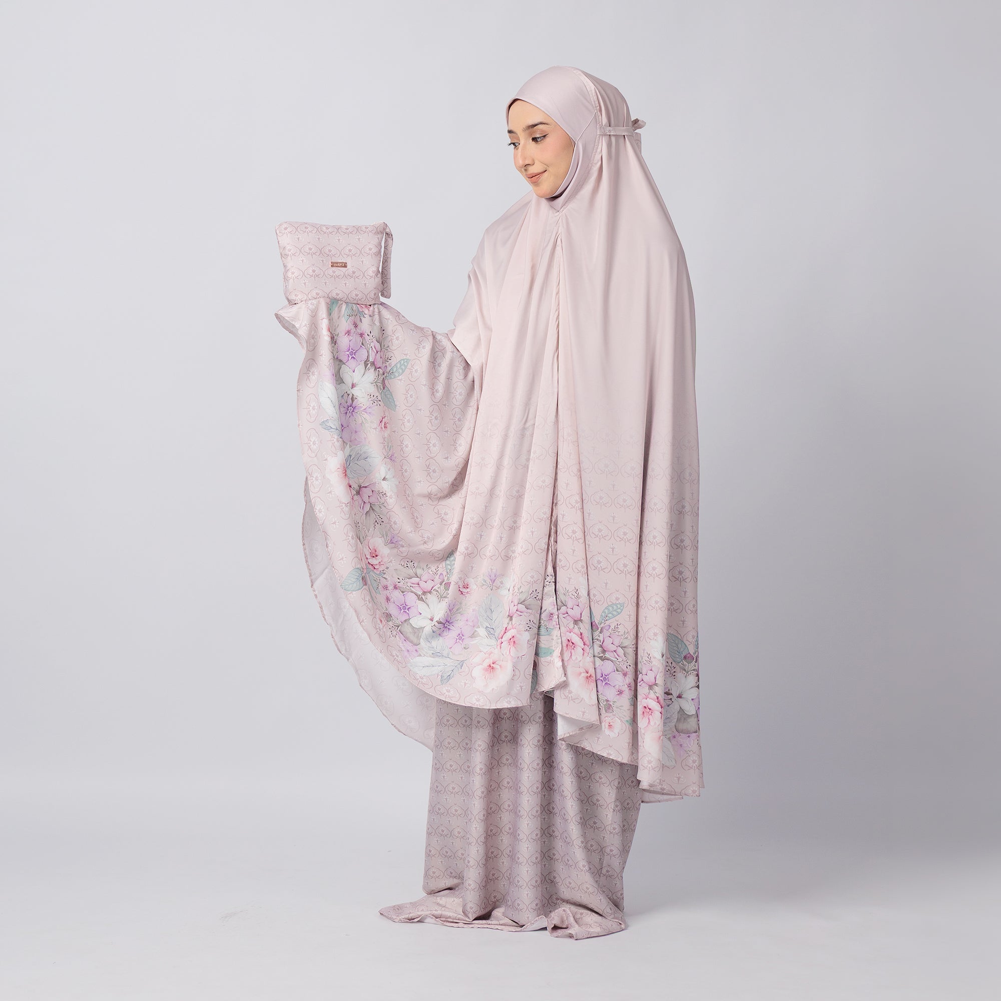 As-Is Travel Telekung (Printed) with Travel Sajada